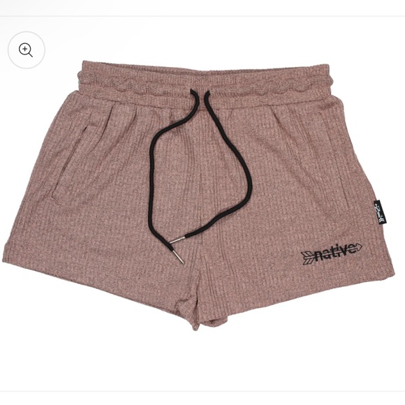 Native Language Pants - Native Language Corduroy‎ Knit Shorties Rose Gold Size XL